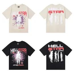 Hellstar T-Shirts Erkekler 2023 Gömlek Kısa Kollu Tee Erkekler Kadın Yüksek Kaliteli Sokak Giyim Hip Hop Tişört