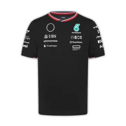 Mens Tshirts 2024 Formula 1 F1 Yarış Setleri Mercedeser AMG Petronas Fernando Alonso Tshirt Sıradan Nefes Alabilir Polo Yaz Arabası Motorsport Ferari Takım Jersey Shir