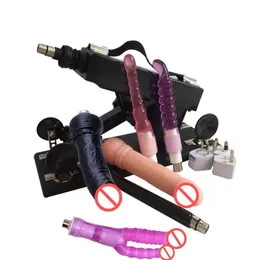 Automatic Sex Machines with Many Anal Dildo Accessories 6cm Retractable Female Masturbator Sex Toy for Women6885055