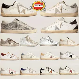 2024 Designer-Schuhe Golden Sneakers Casual Star Schuhe Luxus Ball-Star Dirty Old Loafers Italien Marke Original Platform Trainer Herren Damen dfhdh