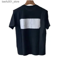 Erkek Tişörtler Kısa Kollu Giyim Erkekler Tees Yaz Yüksek Kaliteli Pamuk Erkek Tişört T-Shirt Baskılı Mektup Düzeltme Ekibi Boyun Sevgililer İçin Günlük Moda Dipli Q240220