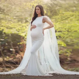 فساتين تول شال فساتين الأمومة لالتقاط الصور مثير الحمل يتوهم الحمل ماكسي الأنيقة طويلة الحامل النساء الدعائم 2021