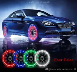 CarStyling Car Accessories Auto Wheel Hub Tire Solar Color LED Decorative Light Solar Energy Flash For All Universal Cars MMA13504201816