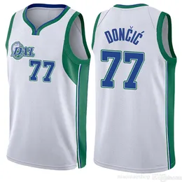 Luka Doncic Kyrie Irving Basketballtrikot Dirk Nowitzki City 77 11 Blue Black Edition Green Jersey 2023 2024 Herren Jugend Kinder genähtes Basket Shirt