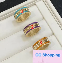 All-match Personalized High-Grade Letter Simple Ring Female New Product