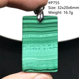 Pendants Natural Green Malachite Chrysocolla Pendant Jewelry For Women Men Healing Crystal Stone Silver Water Drop Beads Gemstone AAAAA