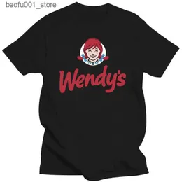 Homens camisetas Novo Wendys Fast Food Restaurante Mens Camiseta Fast Food Mens Restaurante Wendys Q240220