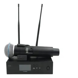 QLXD4 UHF Profesjonalny system mikrofonu bezprzewodowego z przenośnym nadajnikiem beta58a qlx do scenicznego wokalnego wokału mowa 6971422