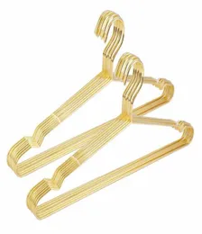 Hangerlink 45CM Gold Strong Metal Wire Hangers Clothes Hangers Coat Hanger Standard Suit Hangers20 pcsLot6644355