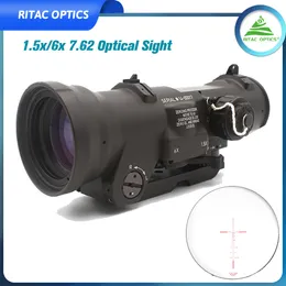 Specter Dr Dual Role 1.5x/6x 7.62 Optical Sight Machine Optics Riflescope för utomhusjakt