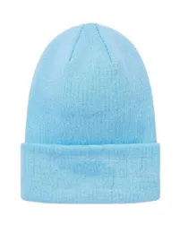 19 bandanowa czapka zimowa czapka czaszka dorosła swobodny kapelusz hip -hopowy kobiety mężczyźni akrylowe czapki cap unisex stały kolor trzymaj ciepło BE3774722