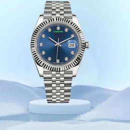 여성을위한 크리스탈 시계 최고의 브랜드 방수 다이아몬드 레이디 시계 스테인레스 스틸 여성 손목 시계 Montre Femme Relogio 36mm 41mm 자동 기계식 시계