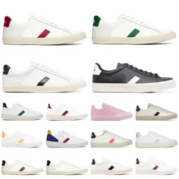 Luxurys designer Vejay Shoes Casual Platform Sneakers For Women Mens Black White Red Green Pink Orange Leather Canvas Fashion Womens Loafers Dhgates Trainers Shoes
