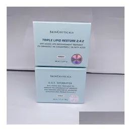 Fondotinta Primer Skin Ceuticals Triple Lipid Restore 242/Age Interrupter Crema Anti Invecchiamento Trattamento Cura Riduzione Delle Rughe E Firmi Dhz8D