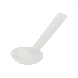 Misurazione strumenti cucchiaio per ufficio stagionatura di laboratorio di grado di cibo bianco per latte in polvere di plastica da 1 ml di caffè