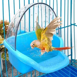 Inne zaopatrzenie ptaków Parrot Food Tray Multifunkcja Kreatywna zielona wanna klatka zwierzęta stojąca pudełko prysznicowe