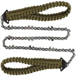 Wire Saw Sawing Rope Chain Surviving Tool Cutting Wood Saws Pocket with Rope Wood Pruning Outdoor Supply Outdoor Survival Gear Portable Camping