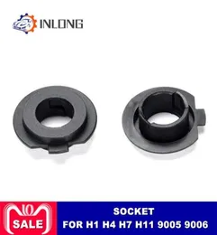 Inlong 2Pcs H7 LED Headlight Adapter Holder Base For LED H4 H1 H11 H8 H9 H13 9004 9005 9006 9007 880 Headlamp Sockets Bulbs15604076131242
