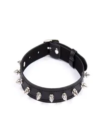 Mabangyuan Spiked Dog Slave Sex Collar Female Performance Bondage Adult Product Neck Cover Leather Collar Couple Toy7591986