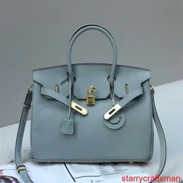 Genuine Leather Bags Trusted Luxury Handbag Leather Platinum Bag Large 2024 New Springsummer High Quality Light Luxury Handbag Large Capacity Tote Wo with LOGO HBY1