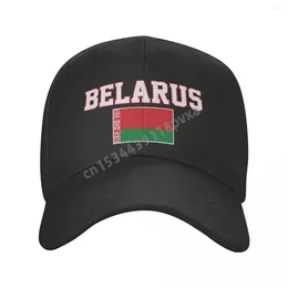 Ball Caps czapka baseballowa Flaga Flaga Białoruska Fani dziki słońce Shade Peaked Regulowane Outdoor dla mężczyzn kobiety