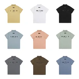 2024 Summer New Men's Designer Men's Polo Shirt tredimensionell English Letter Logo Animet Shirt Breatbar High-End-kvalitet ingen deformation fast färg Polo S-XL YY