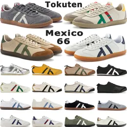 디자이너 Tiger Mexico 66 런닝 슈즈 Tokuten Mens 새로운 스타일의 트리플 흑백 퓨어 골드 킬 여성 스포츠 트레이너 크기 4-11