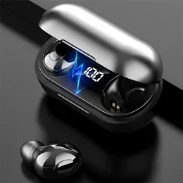 T8 True wireless Bluetooth headset TWS in-ear call noise cancellation Game Mini waterproof sports running music headset Universal for mobile phone elegant black