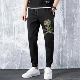 Мужские брюки BORUNKE, мужские спортивные штаны со стразами, 2024, спортивная одежда для бега, хлопок, дизайн 056