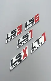 1 PCS 3D 금속 LT1 LS1 LS3 LS6 LT9 LSX 57L 68L 74L V8 배지 측면 엠블럼 리어 변위 장식 자동차 스티커 자동차 스타일링 2127964