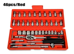 46PCS53PCS Automobile Motorcycle Repair Tool Case Ratchet Rench Kit7673898