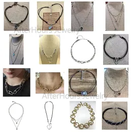Halsketten 2022 Neue beliebte hochwertige Perle blau Zirkon Legierung Gold UNO Nceklace8 Modeschmuck für Frauen Fabrik direkt kostenlose Lieferung
