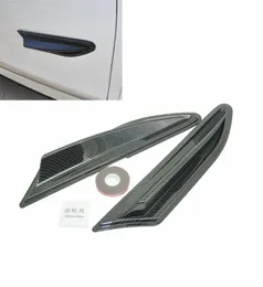 Universal Car Stickers Front Bumper Lip Splitter Fins Spoiler Canards Carbon Fiber Print8599327