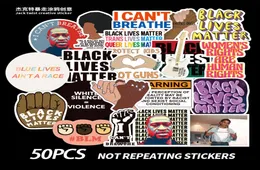 50 PCS Mixed Skateboard Stickers Black lives Matter For Car Laptop Pad Bicycle Motorcycle PS4 Phone Luggage Decal Pvc guitar fridg7029013