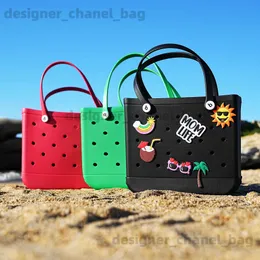 Totes Eva Beach Bag Waterproof Extra stor handväska axelhandväska Kvinnor stor kapacitet handväska mode kvinnors strandhandväska t240220