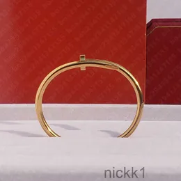 Bracciale a catena Bracciali per unghie Designer per donna Gioielli Uomo Oro rosa placcato argento Alta qualità con polsino da uomo pieno di diamanti Bracciale rigido Regalo per feste 7HL5