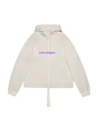 24ss Tasarımcı Ceket Erkekler Fermuarı Hoodie Geri G Çelik Baskı Alan Pamuklu Kapüşonlu Fermuar Ceket En Kalite Erkekler Kazak Erkekler Rüzgar Çeker