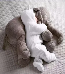 65 cm Plush Elephant Toy Baby śpiąca poduszka miękka nadziewana poduszka słonia lalka nowonarodna placmate lalka dla dzieci prezent urodzinowy t1913424818