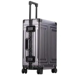 スーツケースフロントロック搭乗ケースオープニングデザイントロリートラベル荷物多機能ユニバーサルパスワード週末荷物デザイナー高品質の荷物