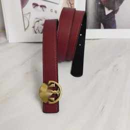 2024 New Colored Cowhide TB Letter Ancient Copper Smooth Buckle Versatile Casual Belt for Women