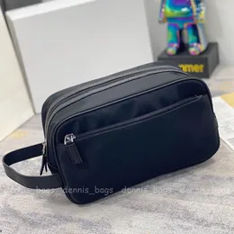 Designer de maquiagem sacos mulher saco de higiene moda preto clássico de alta qualidade nylon leve e durável bolsas cosméticas bolsas homem embreagem