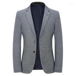 Herrenanzüge, hochwertiger Blazer, britischer Stil, Mode, High-End, schlicht und elegant, für Business, Freizeit, Arbeit, Gentleman, schmale Anzugjacke