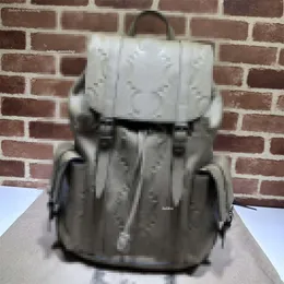 Marka 10a 1: 1 torba designerska męskie torba damska moda marka Back Pack Bag 625770 kremowy szary skórzana skórzana tygrys