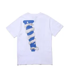 T-shirt da uomo firmata stampa pitone v lone T-shirt lunga casual smoke angel allentato amante lussuoso di alta qualità manica corta vlonesX6