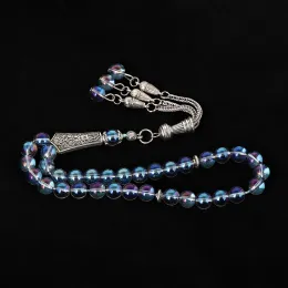Bracelets New Austrian Crystal Tasbih 33 66 99 Beads With Metal Tassel Style Crystal Women Prayer 8mm Beads Gift Muslim Bracelet Tesbih