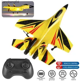 電気/RC航空機Jikefun Foam RC Jet Aircraft Su30 Plane 2.4g Radio Control Glider Remote Control Fighter Glider Airplane Boys Toys for Childr