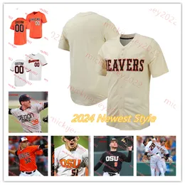 Oregon State Beavers Jerseys - Custom Mens Brady Kasper Wilson Weber Easton Talt Jacob Krieg Canon Reeder Baseball Jersey