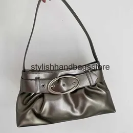 Shoulder Bags Womens Soulder Bag 2023 Style Designer Brand Personality Lock Buckle Wrinkled Underarm Bags Ladies Fasion Versatile andbagH24221