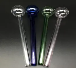 60 tum 15 cm XL glasoljebrännare rör klar rosa blå grön billig pyrex glasolja brännare vatten handrör röker rör9515988