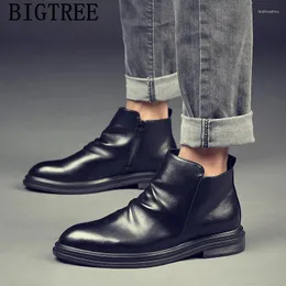 Ботинки мужские классические кожаные мужские роскошные туфли парикмахерские итальянские ботильоны высокого качества Chaussure Homme Buty